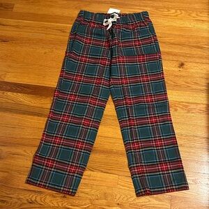 Plaid Lounge Pants with Drawstring